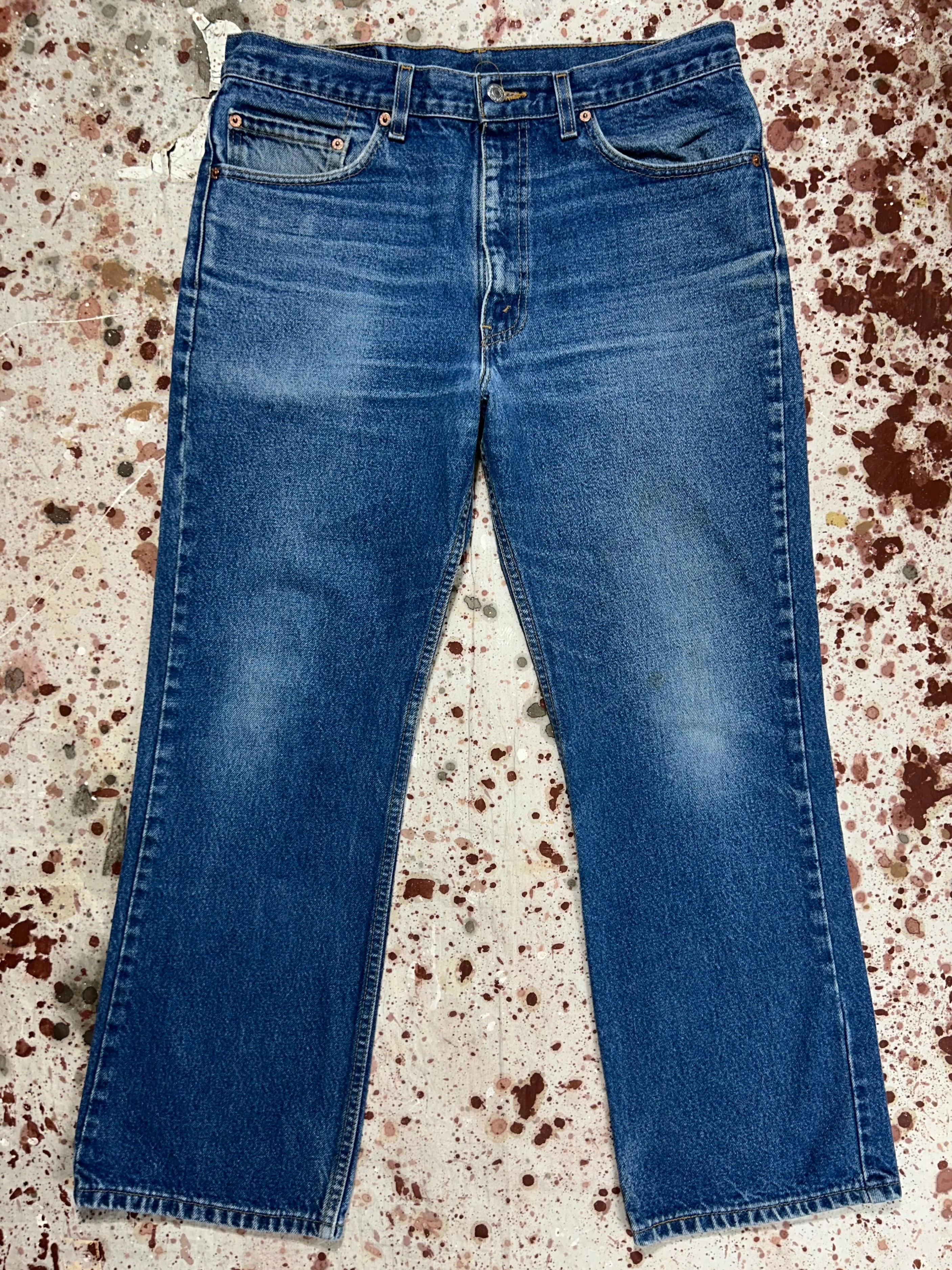Vintage Premium Wash Levi 517 Denim Jeans (JYJ0124-057) Smooth Comfort Practical Comfort