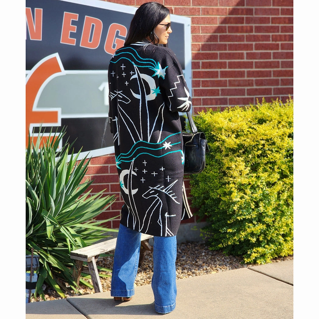 Dark Horse Cardigan Articulated Elbows Stylish Basics