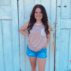 OdorResistant Technology OdorResistant Blush Animal Print Tank