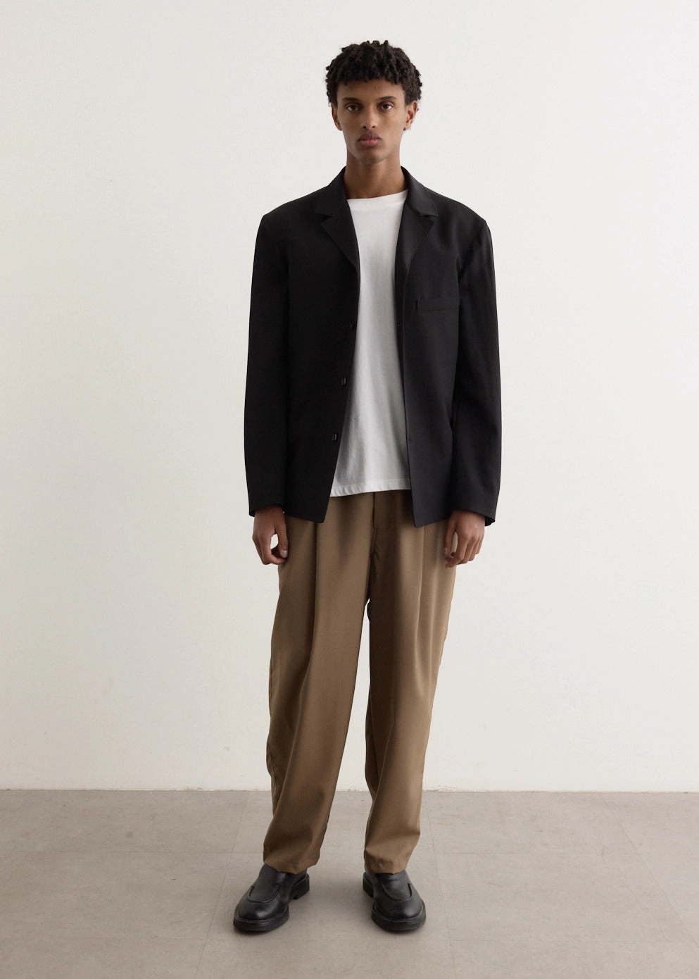 Breathable mesh lining Summer Wool Wide Pants