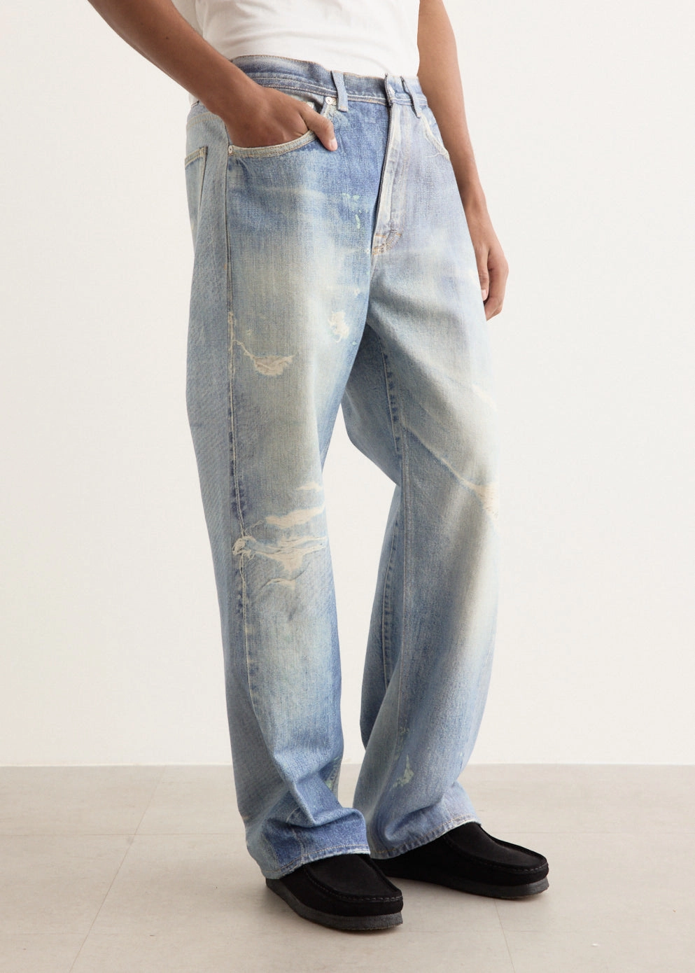 High Quality Holiday Vibes Winter Warmth Travel Outfit Professional Wear Third Cut Jeans