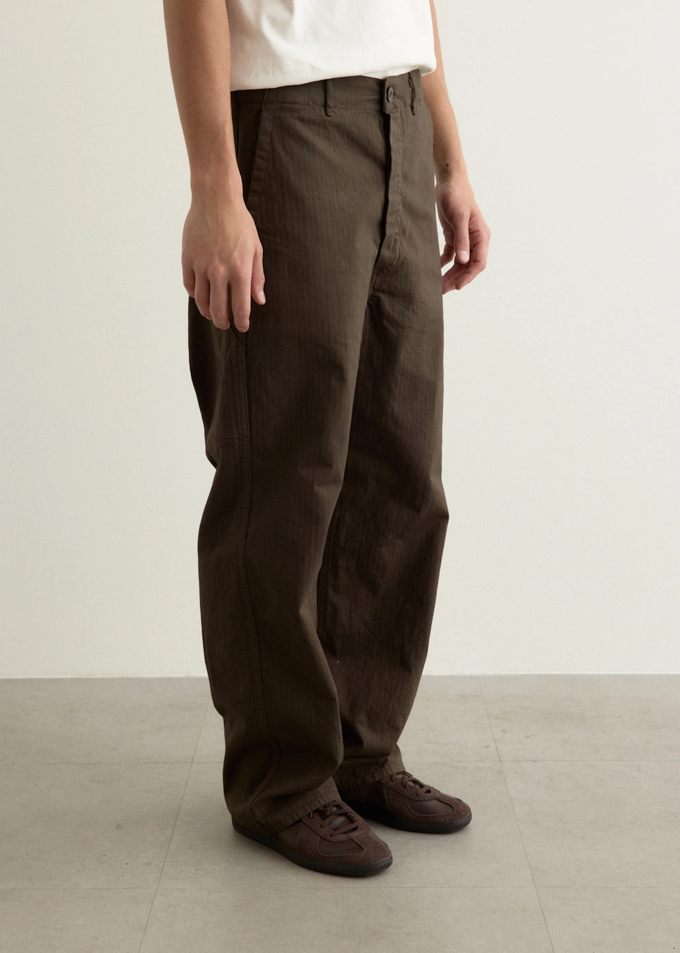Wide Fit French Work Pants Relax Mode Active Look