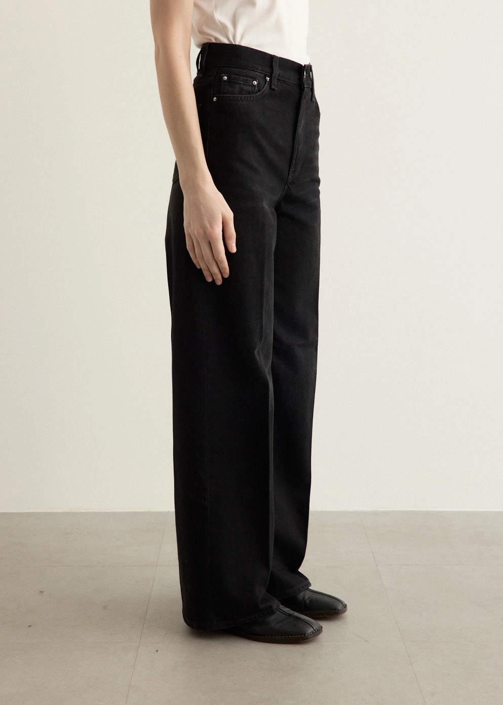 Wide Leg Denim Fashionable Waist