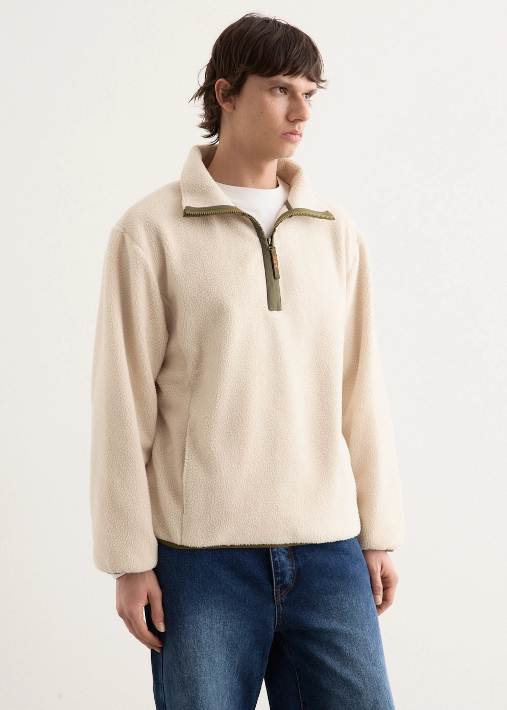 Cold-weather knit Layered Design Willy Sweatshirt
