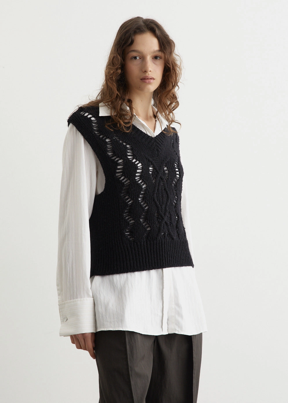 loyalty Anti Pilling Finish Cable Michigan Tank Top