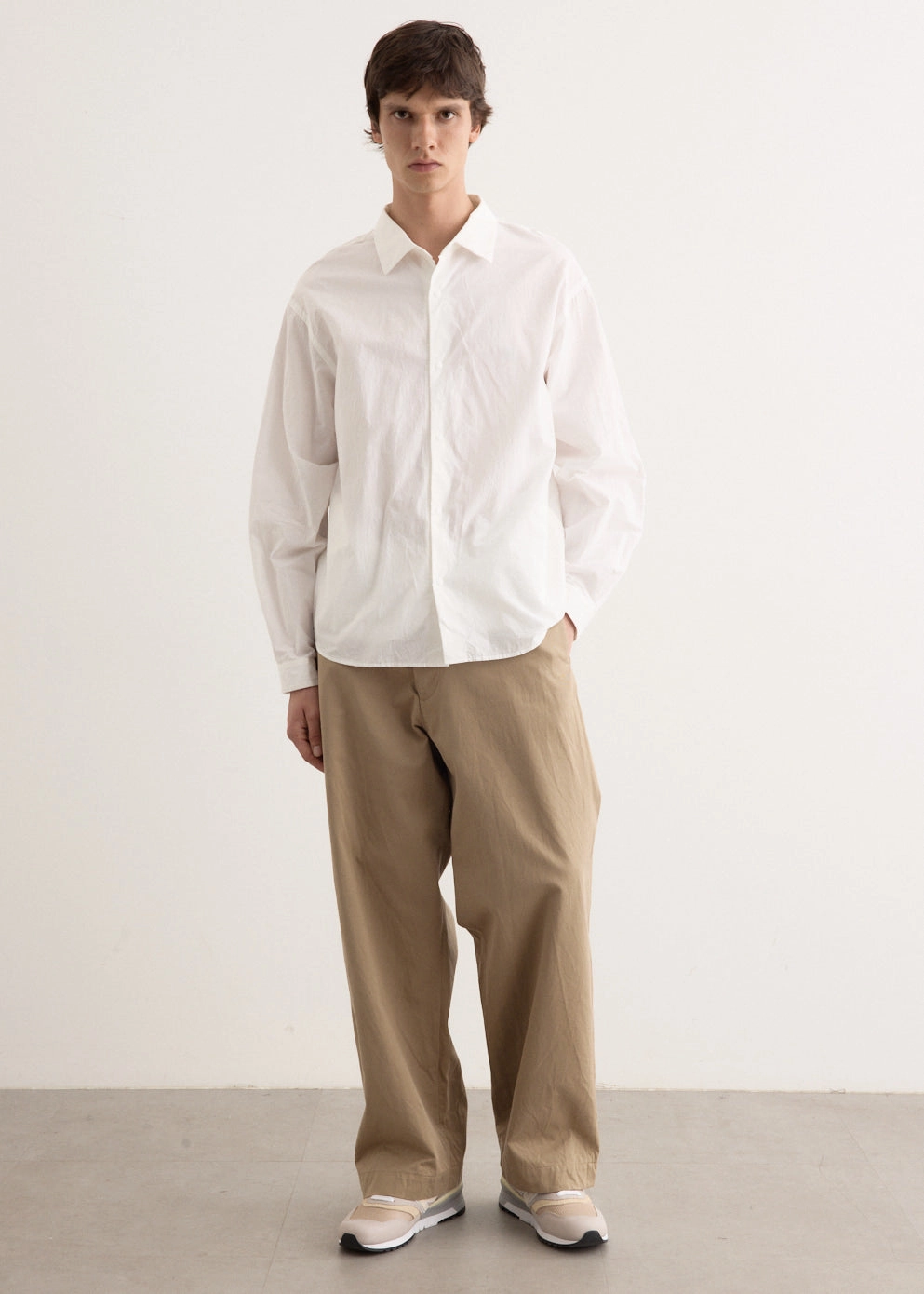 Chino Cloth Wide Pants Tailored Fit