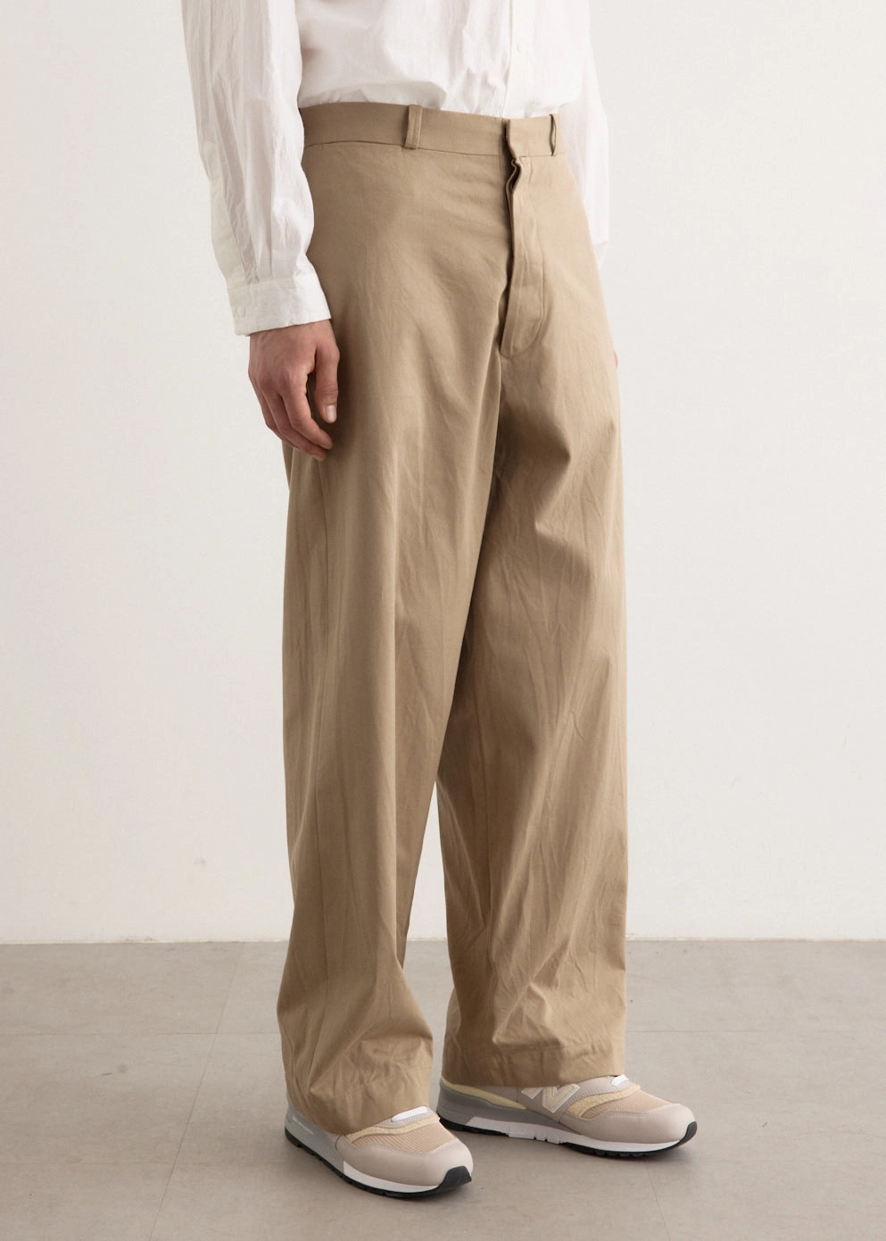Chino Cloth Wide Pants Essential Waist