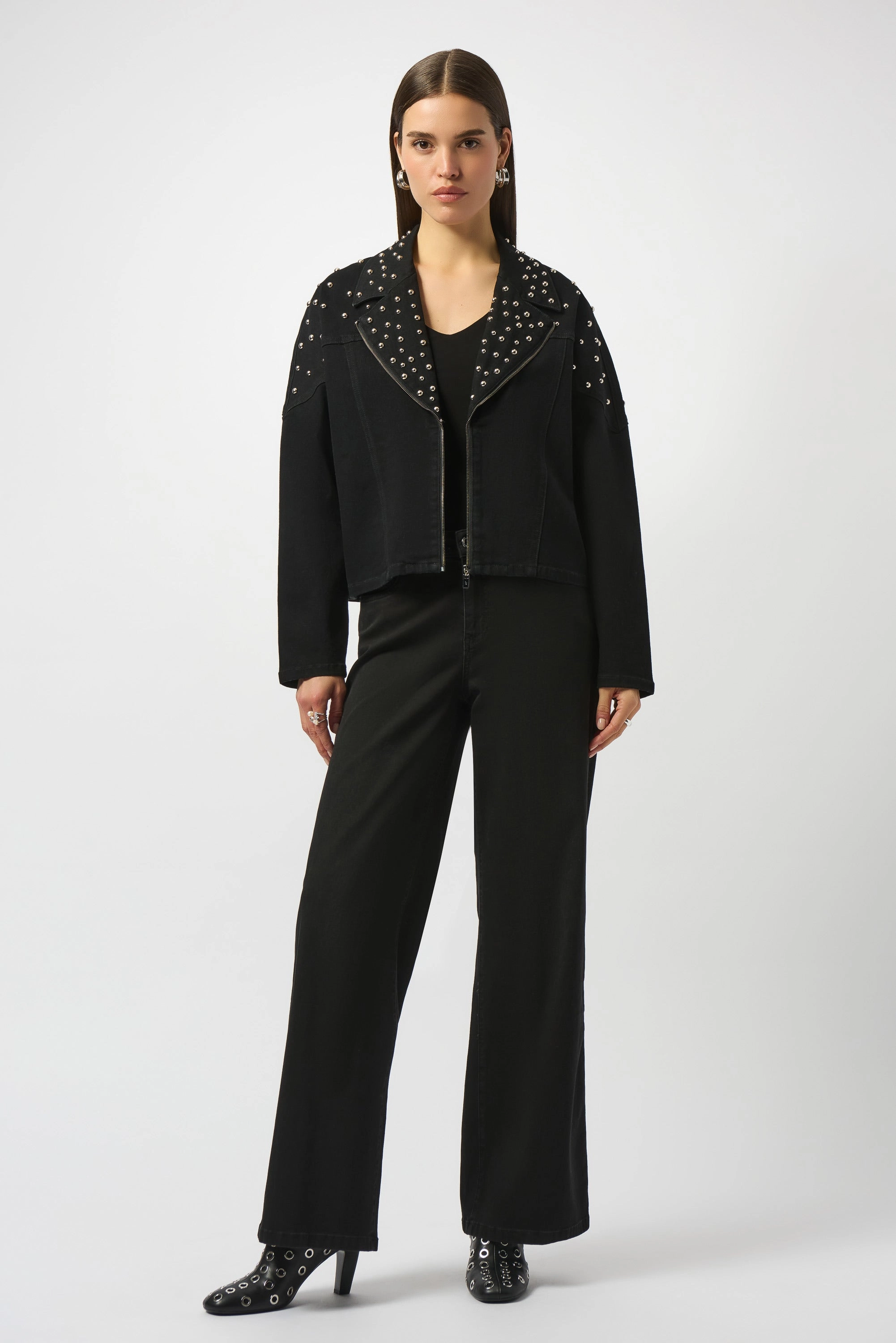 Windproof Barrier Suzie Studs Jacket - Black MoistureManagementSystem