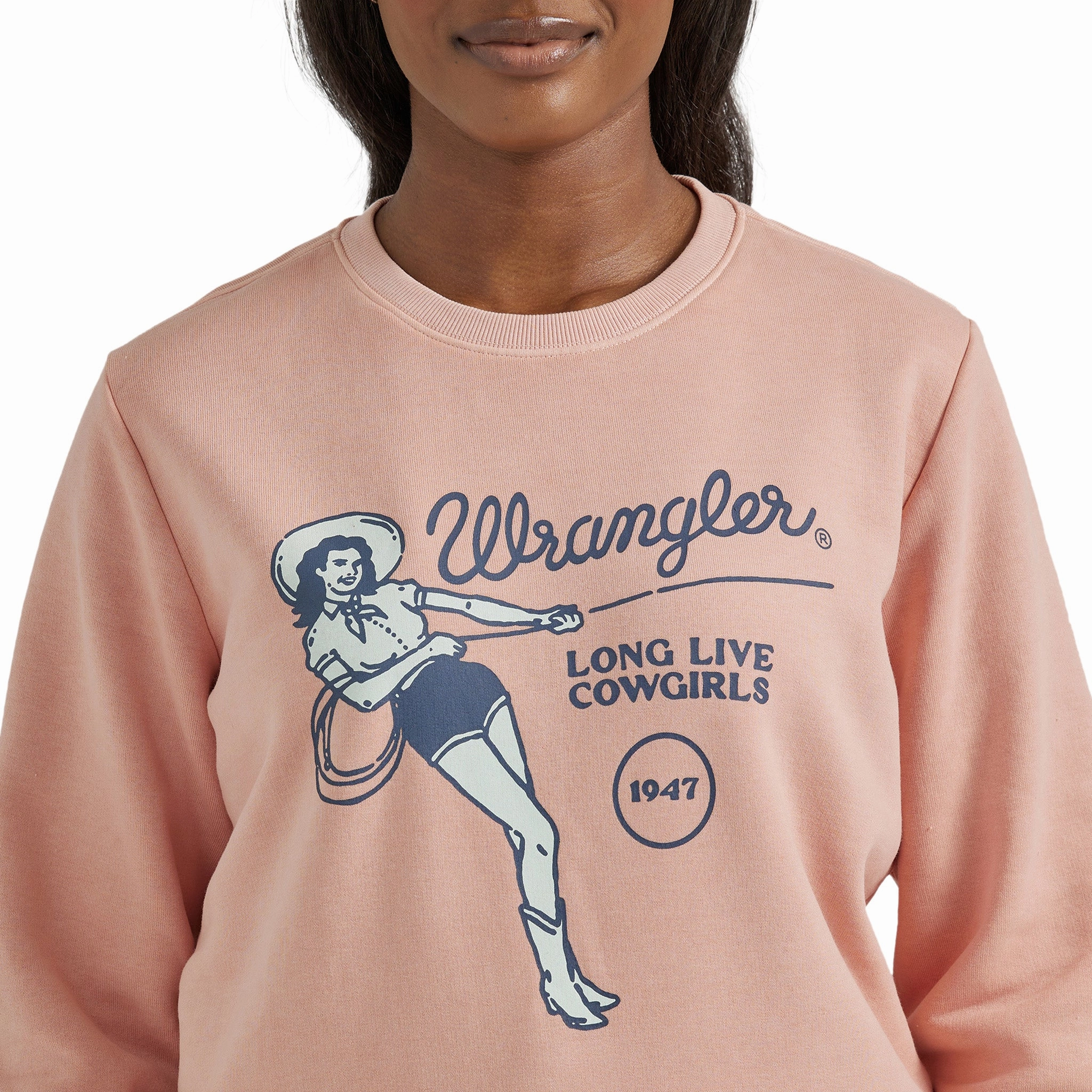 FrictionReducing Wrangler Women's Long Live Cowgirls Pullover Sweater