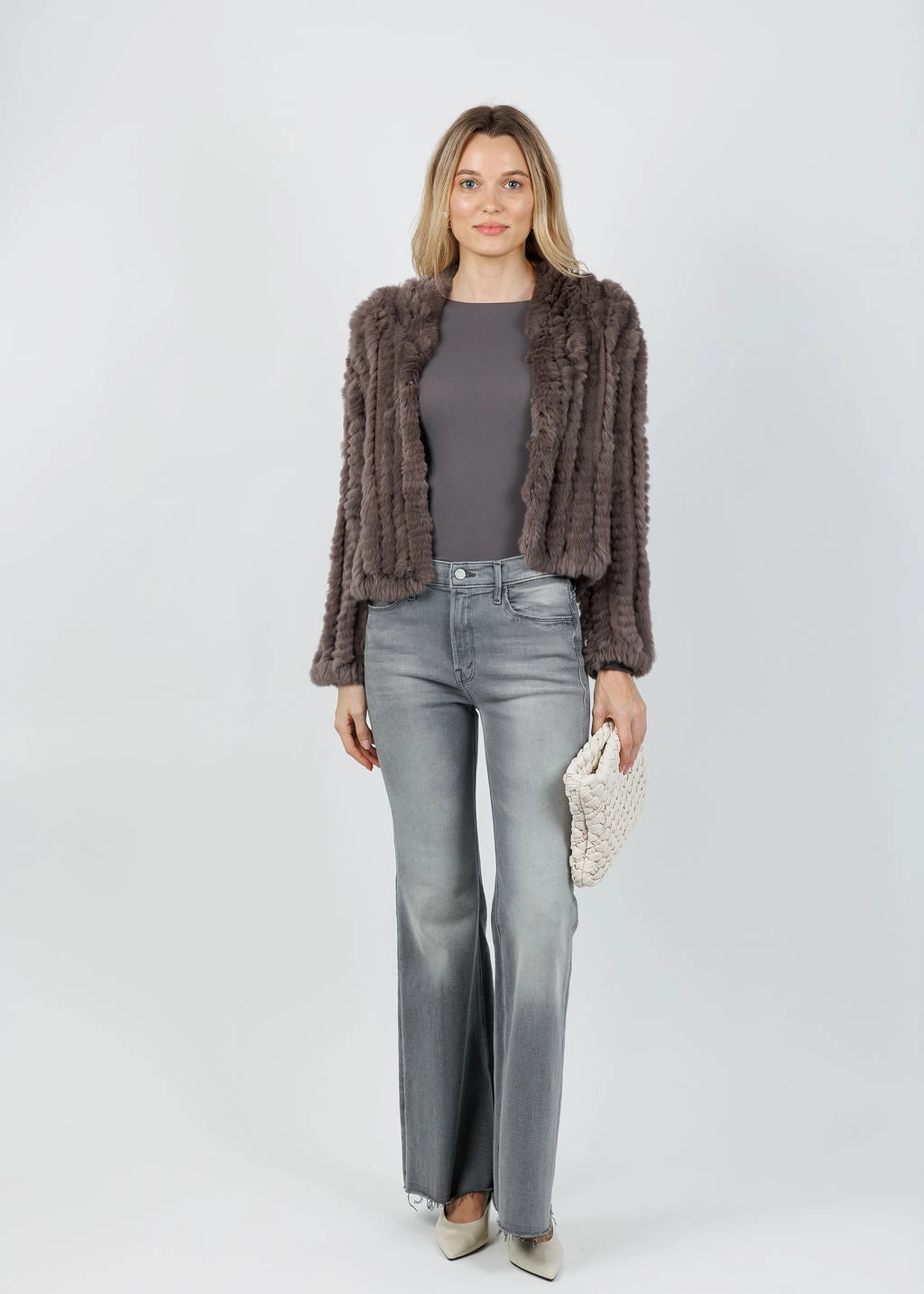 The Doozy Sneak Fray Jeans - Catch Me Outside Light and Cozy Elastic Fit