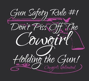 Women's Dark Heather Gray "Gun Safety Rule" T-Shirt PunctureResistantReinforcement