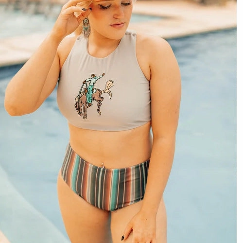 Women's Serape Bottoms SelfFabric Binding NonToxicCoating