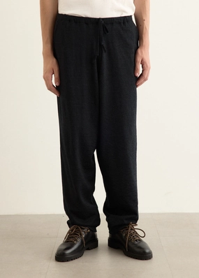Relaxed Comfort Fit Wool Knit Tapered Pants