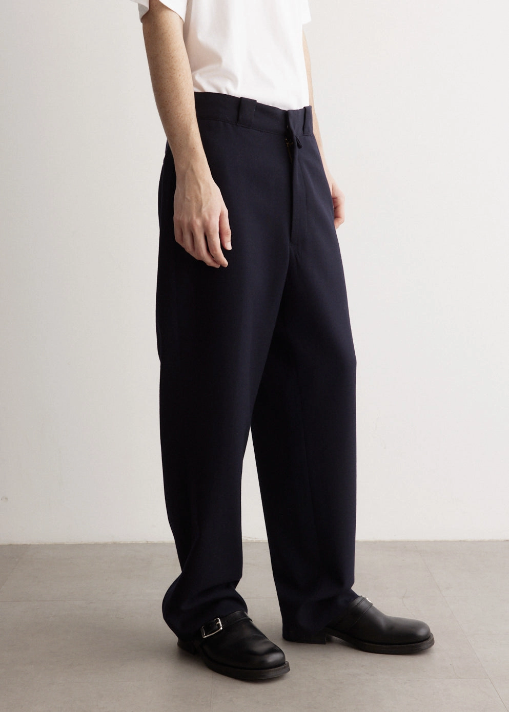 Wool Serge Pants Sporty Appeal Modern Comfort
