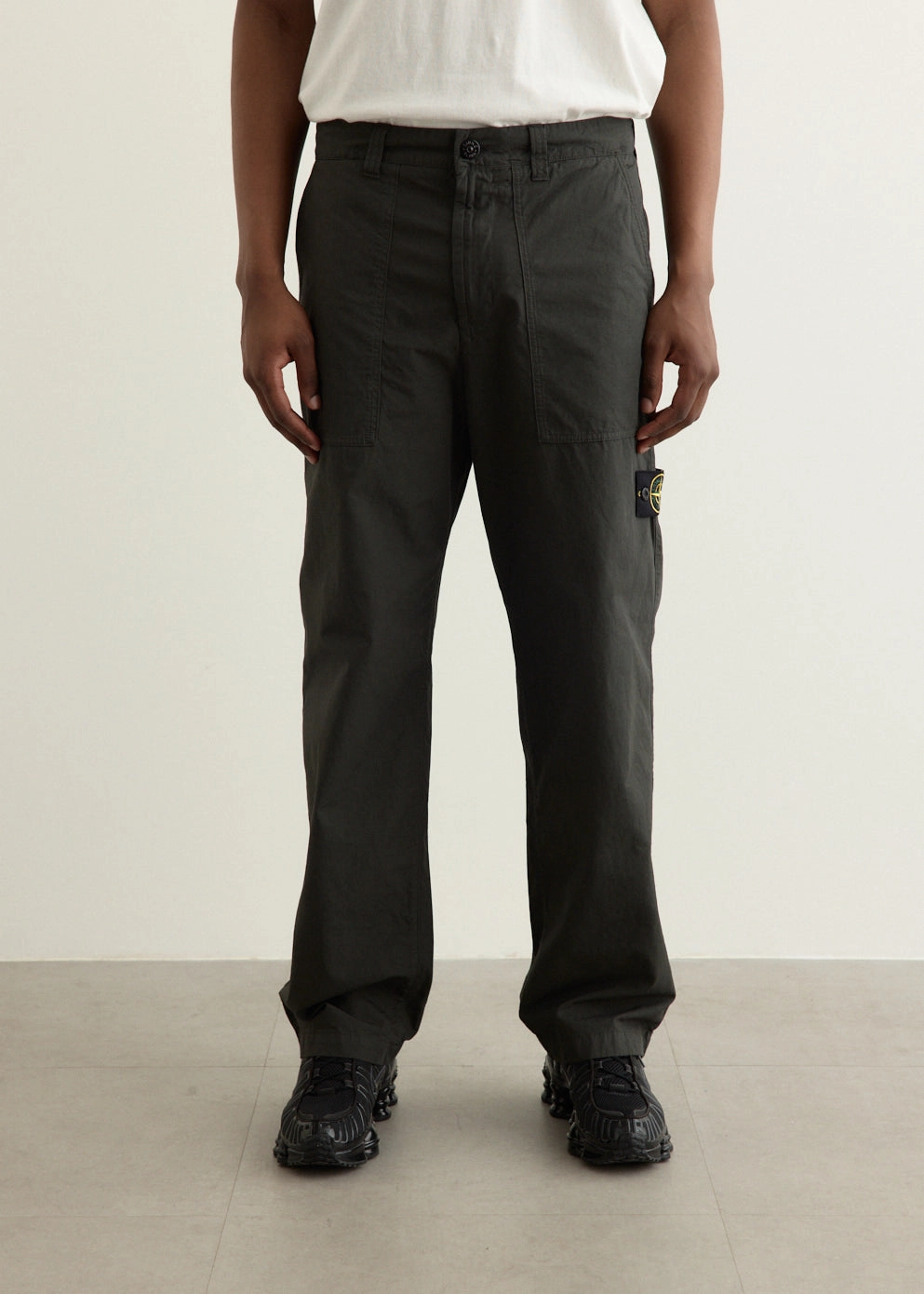 breathable panels Loose Fit Garment Dyed Pants