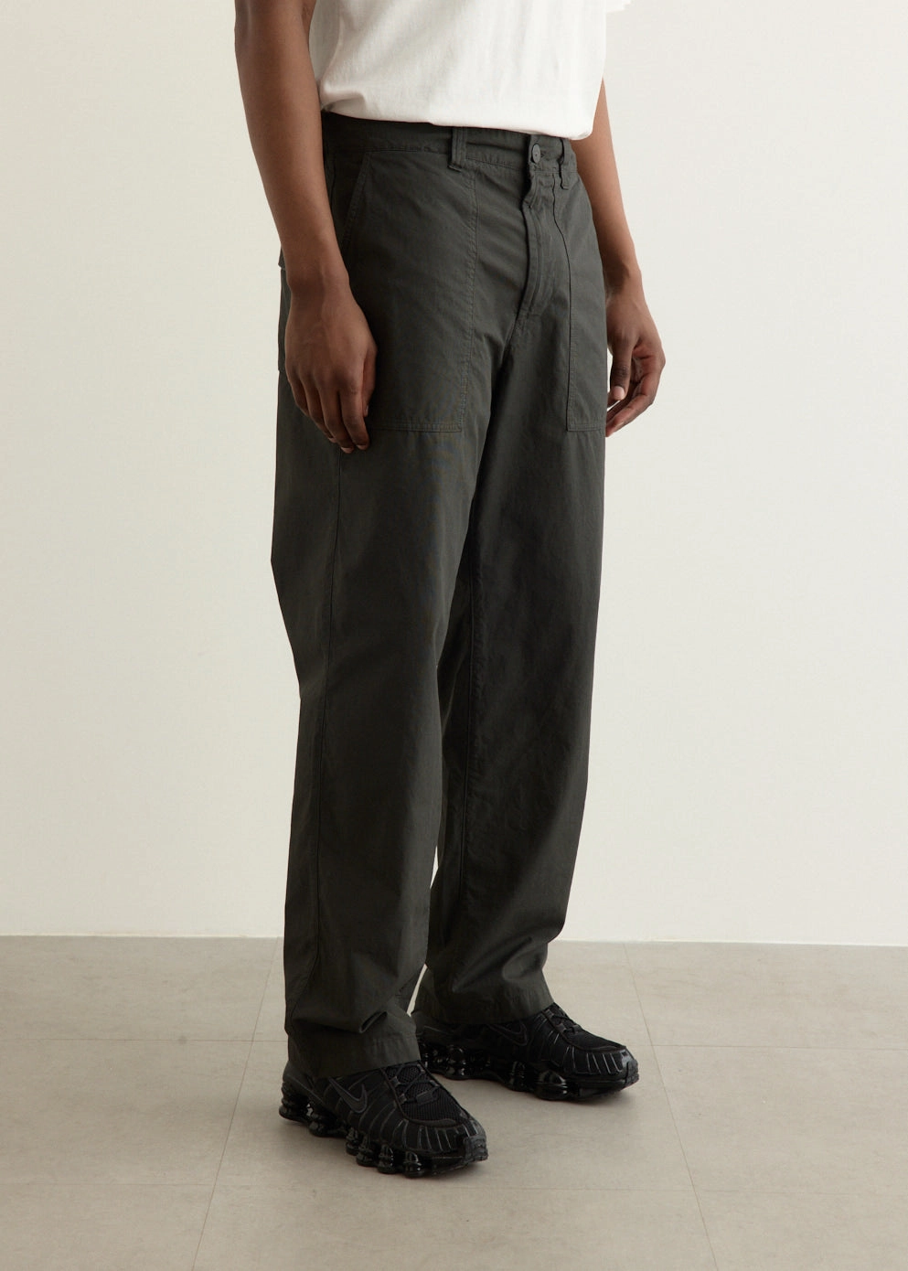 Loose Fit Garment Dyed Pants Comfort Design HiddenPockets