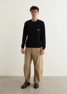 Garment Print Long Sleeve T-Shirt Urban Style