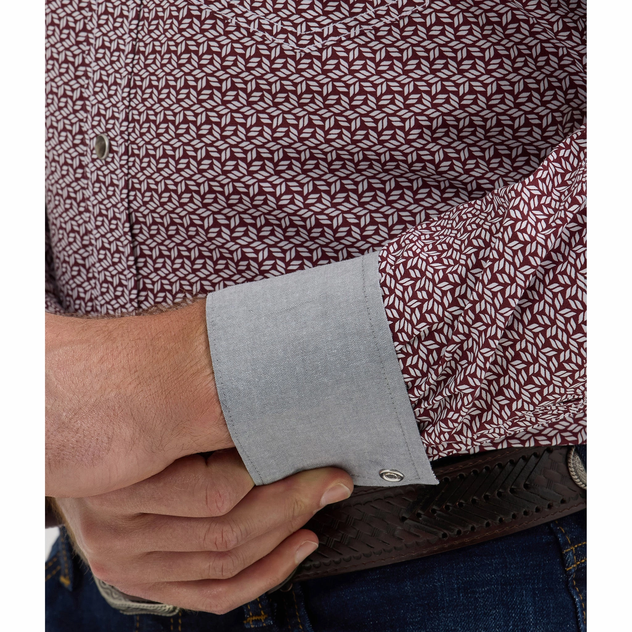 Smooth Texture Wrangler Men's 20X Button Down Long Sleeve