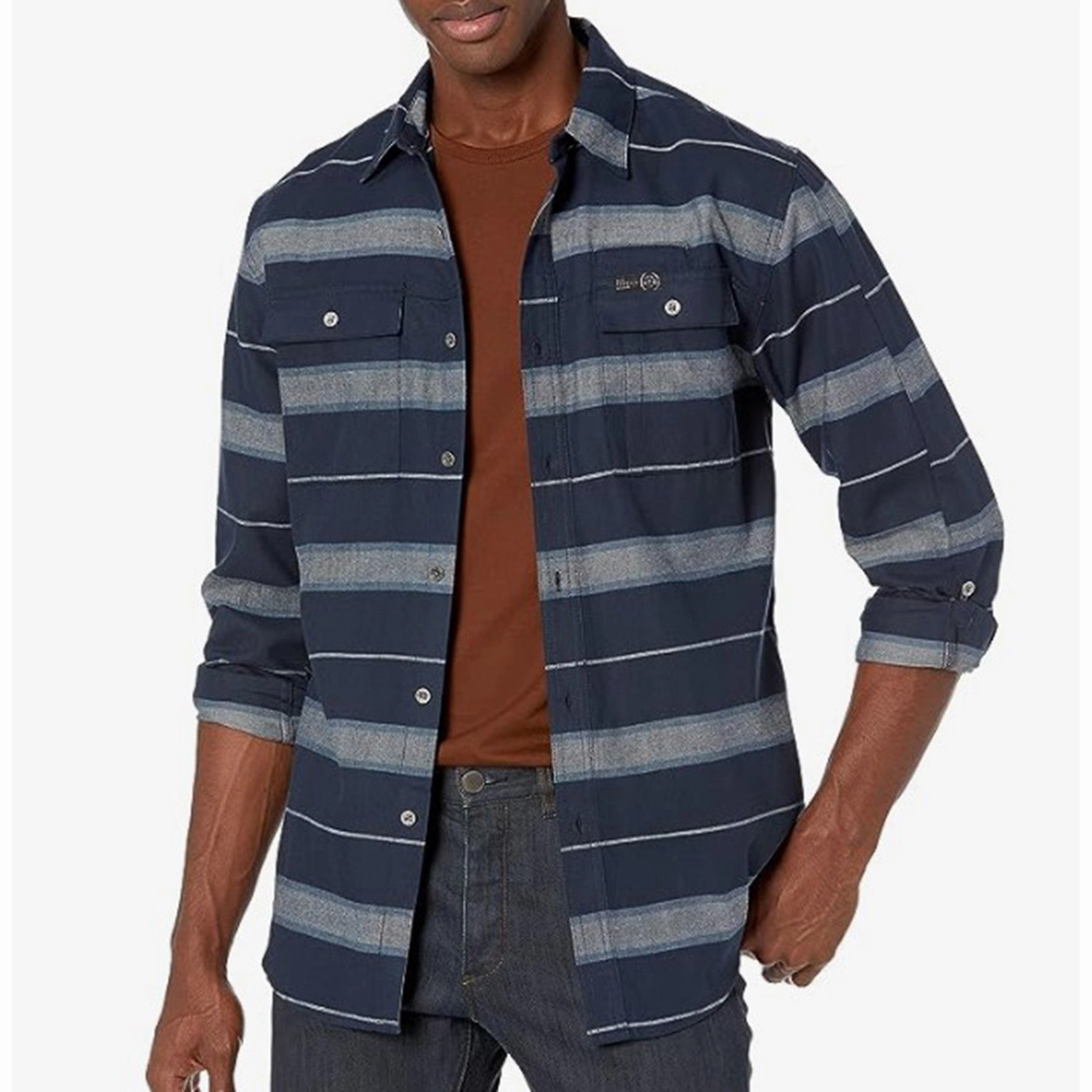 Wrangler Men's ATG Dark Sapphire Flannel Perfect Layer Contemporary Look