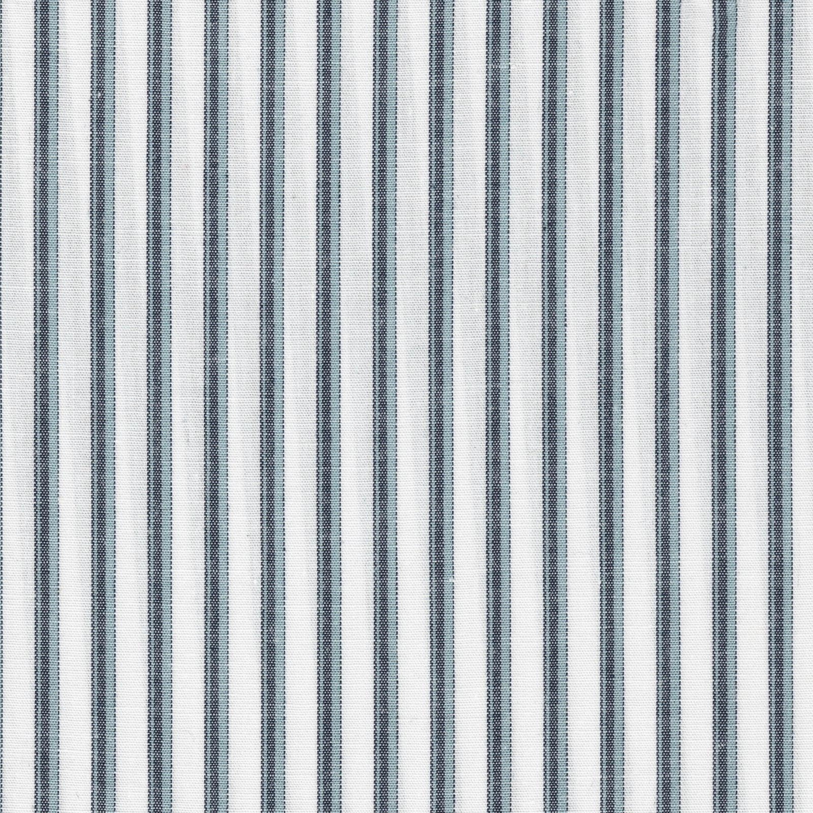 Premium Pima Cotton Country Escape Wrangler Men's Blue & Charcoal Pin Stripe Pearl Snap