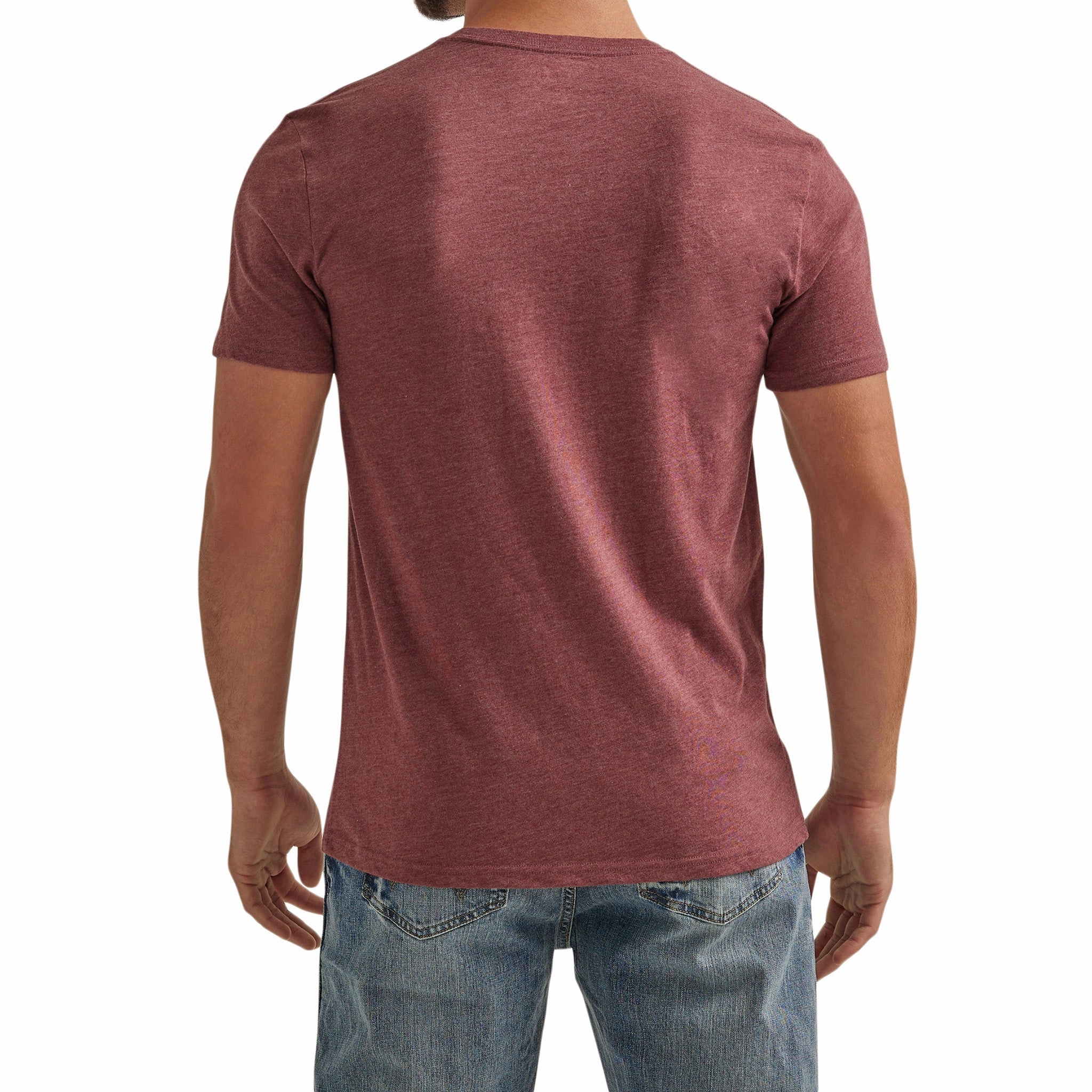 Wrangler Men's Burgandy Tee Functional Wear Gym Wear