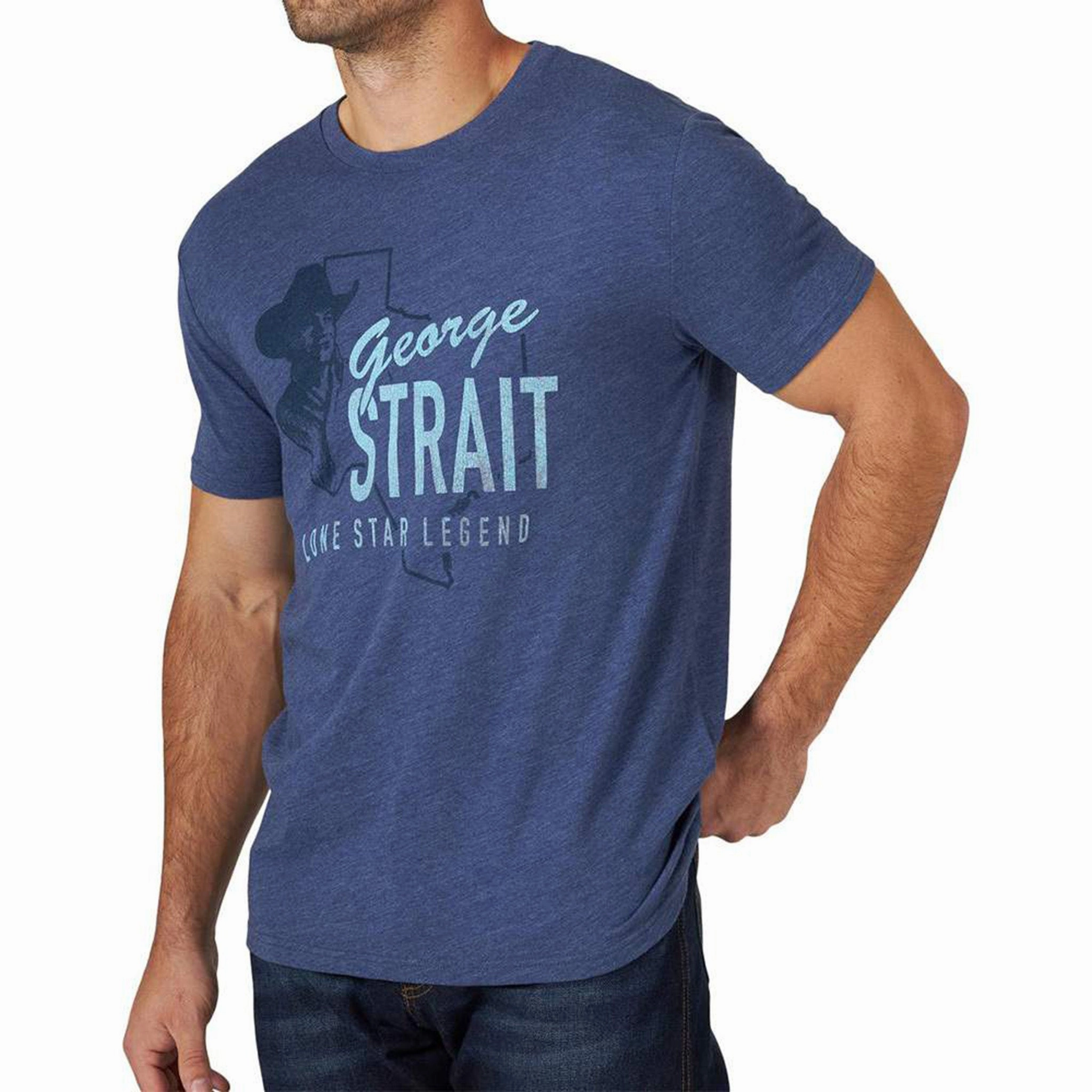 Business casual Wrangler Men's George Strait Lone Star Tee