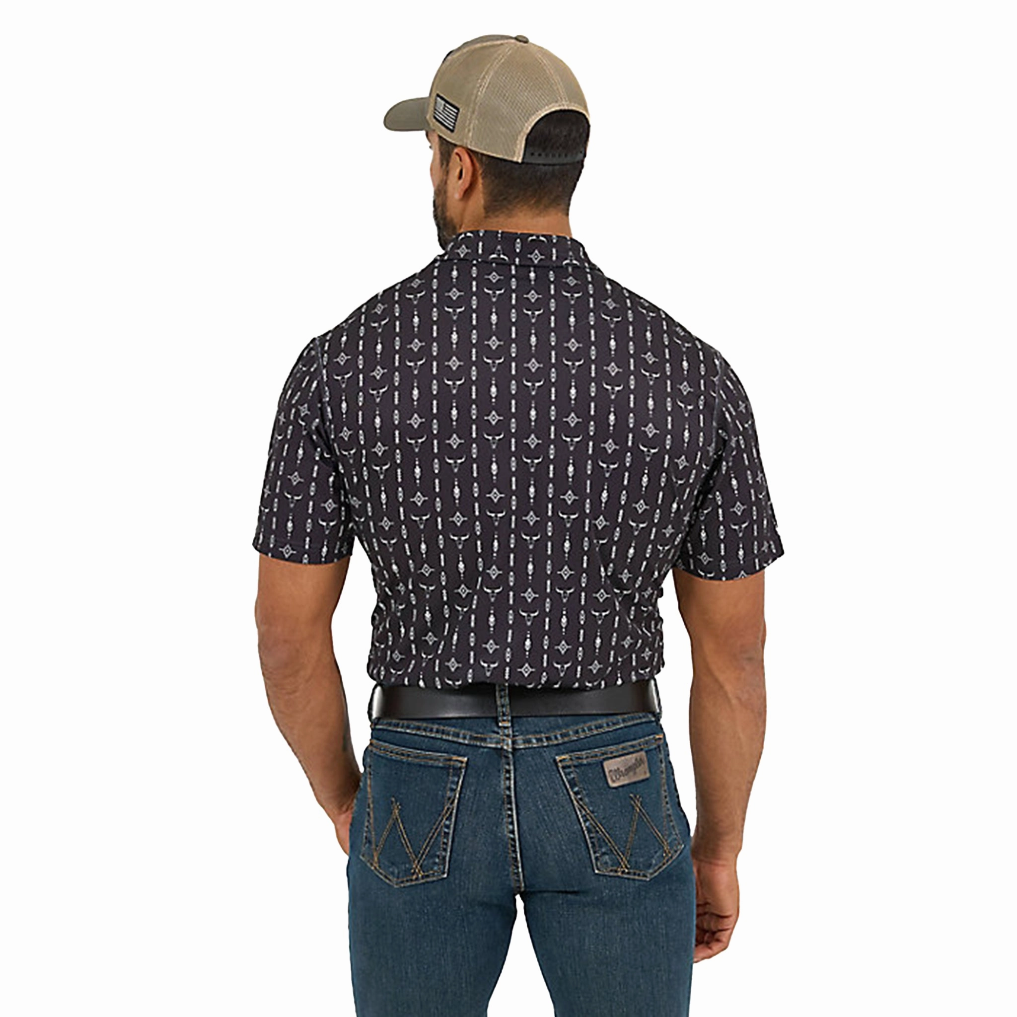 Wrangler Men's Performance Short Sleeve Polo Minimalist Look