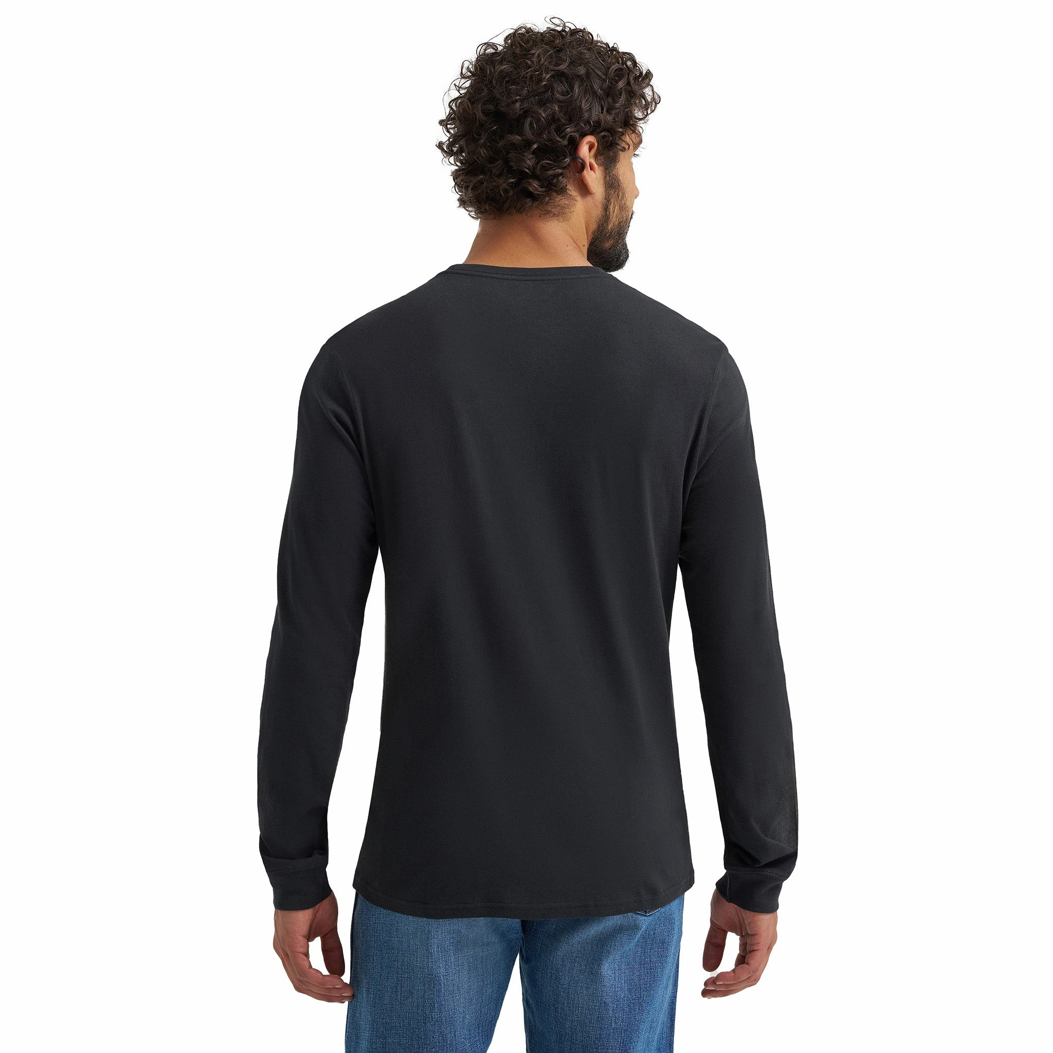 Country Escape Wrangler Men's Rodeo Long Live Cowboys Black Long Sleeve T-Shirt