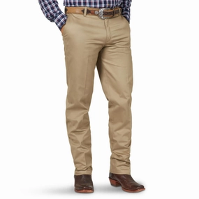 Tapered leg Wrangler Riata Khaki Pants