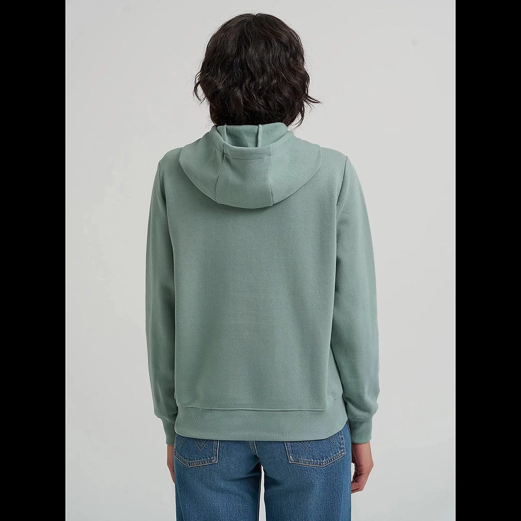 Structured Casual Fit Wrangler Women's Green First Rodeo Hoodie
