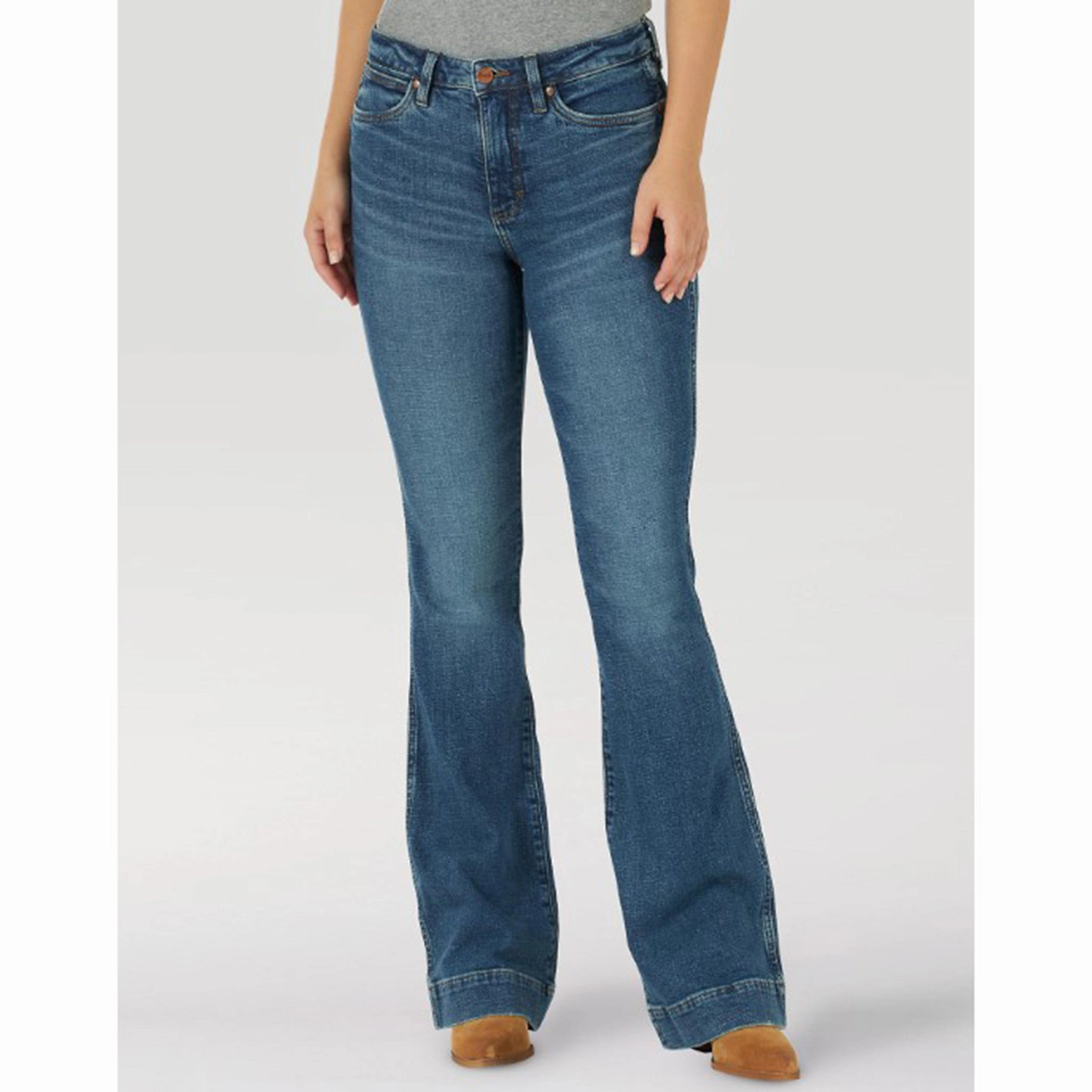 Wrangler Women's High Rise Hadley Trouser Creative Look Elegant Road Trip