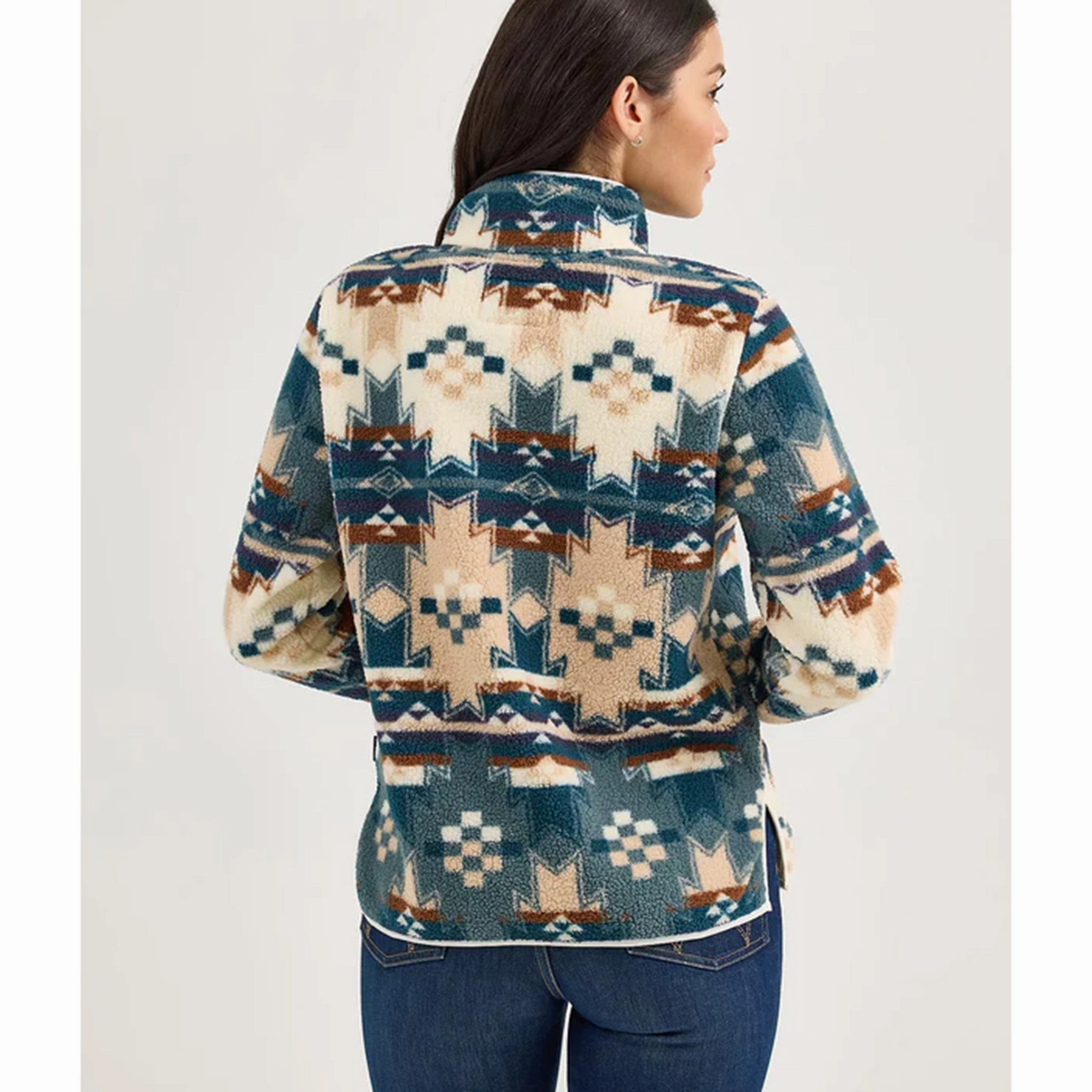 Balanced Insulation Wrangler Women's Retro Aztec 1/4 Zip Pullover