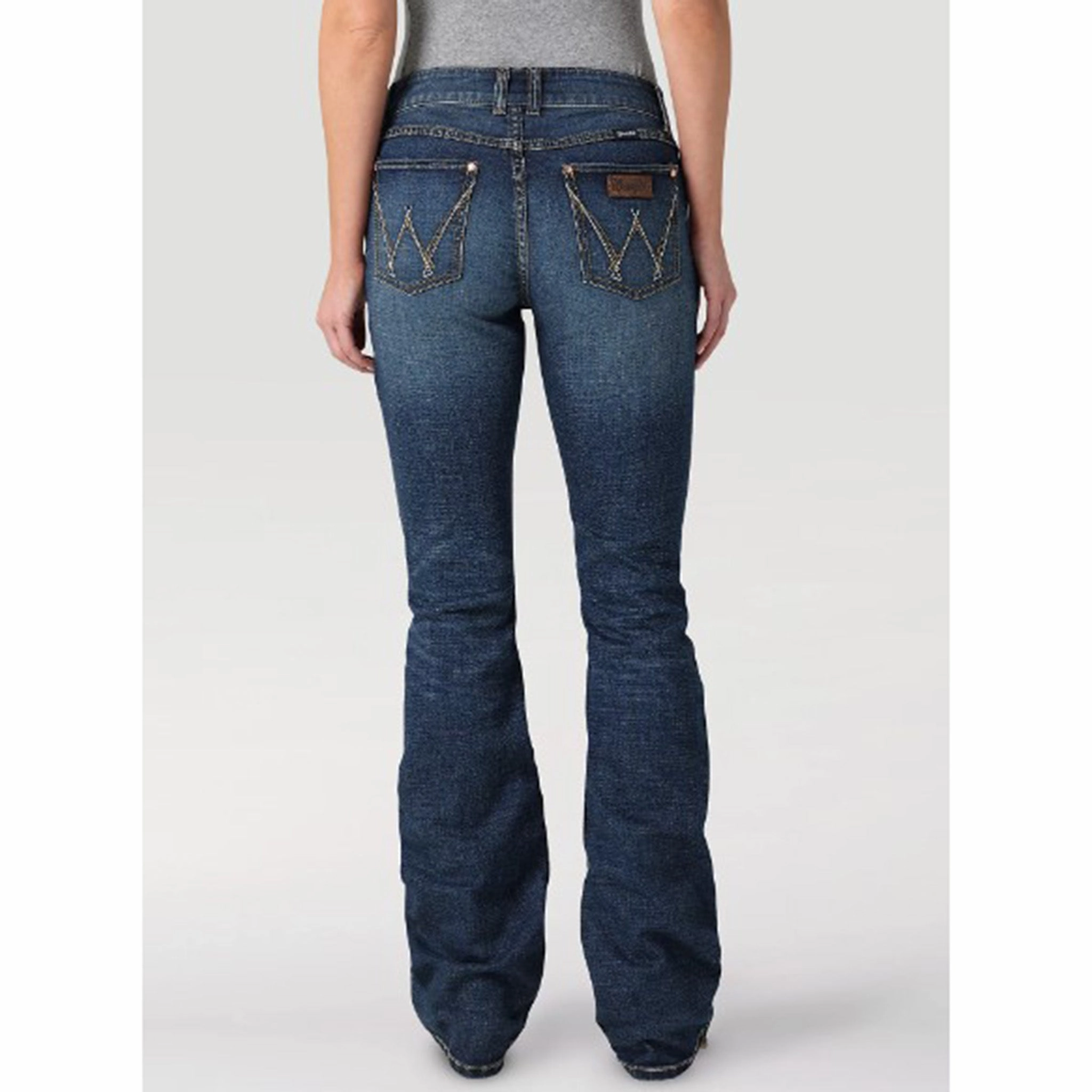 Wrangler Women's Retro Mid Rise Jeans Match With All Youth Outfit