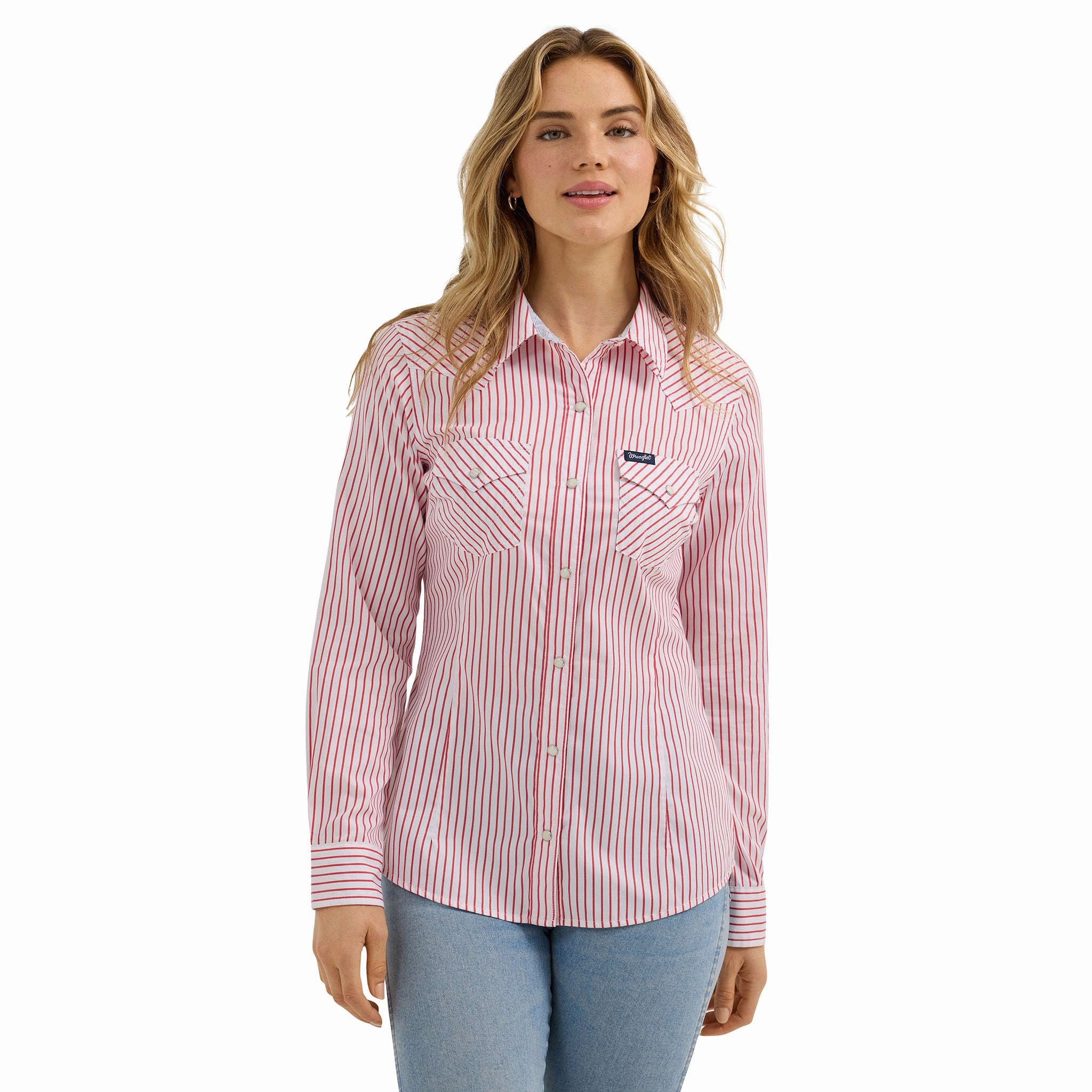 EasyClean Wrangler Women's Retro Pearl Snap Long Sleeve