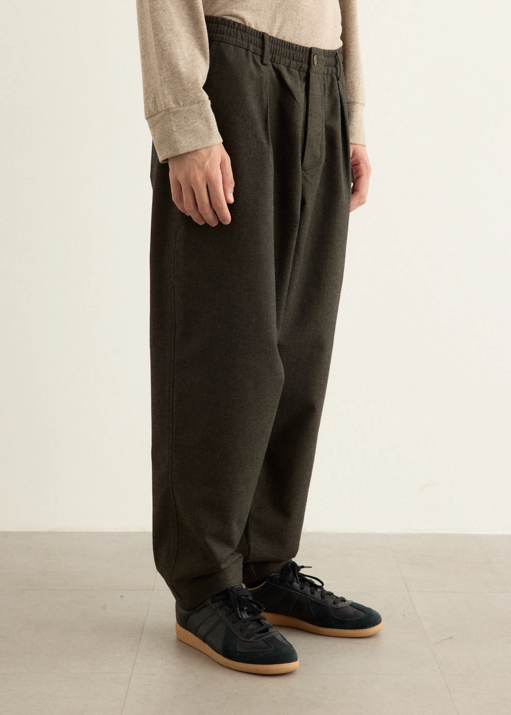 Durable Seams Pleated Track Pants