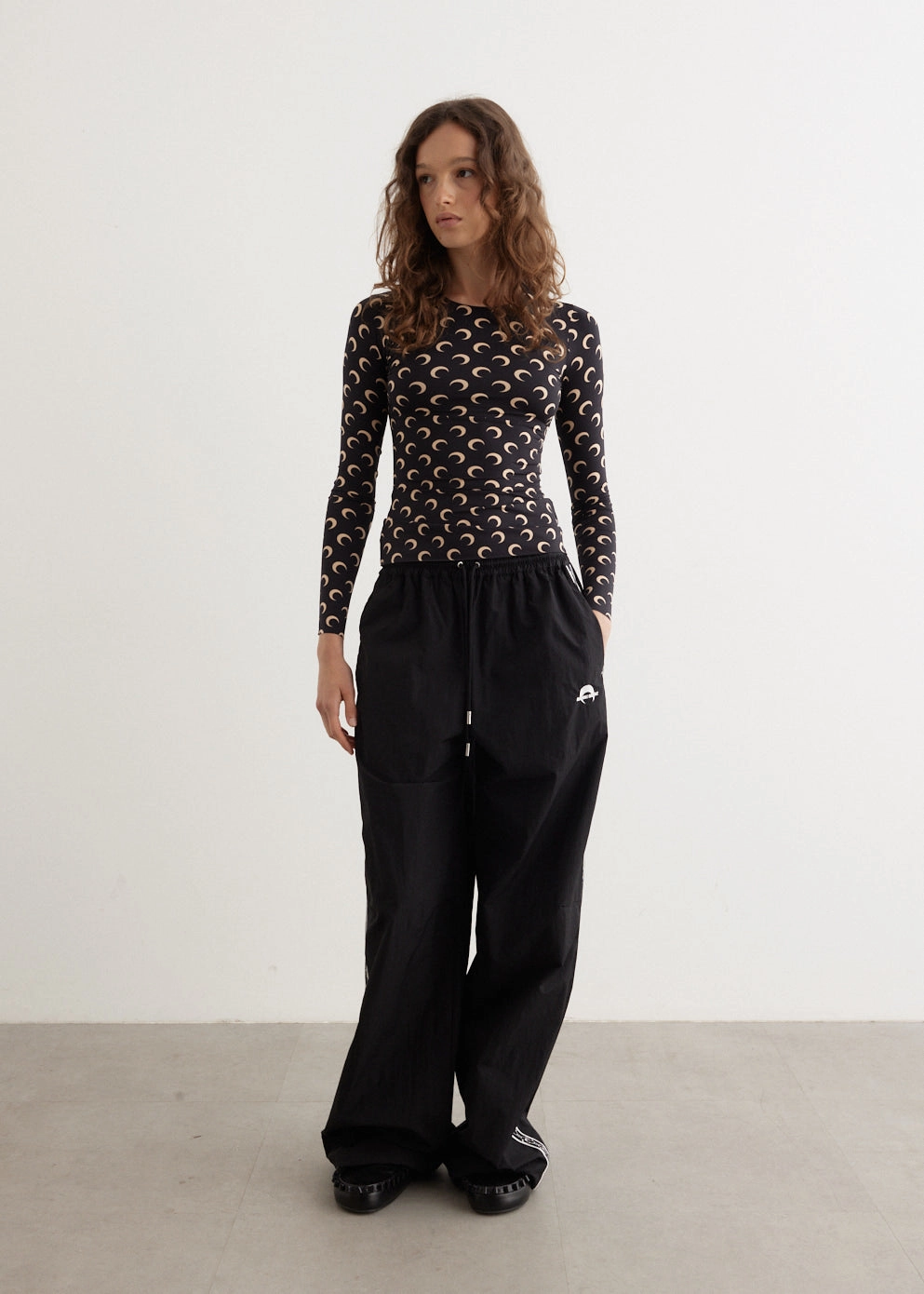 Recycled Nylon Track Pants Blackout fabric Tough Stretch