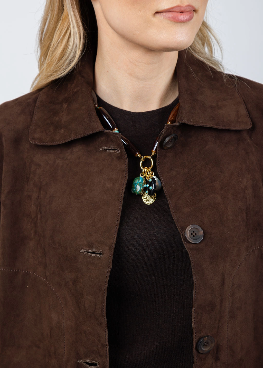 WrinkleResistantFabric Suede Cropped Jacket - Morro LowMaintenance