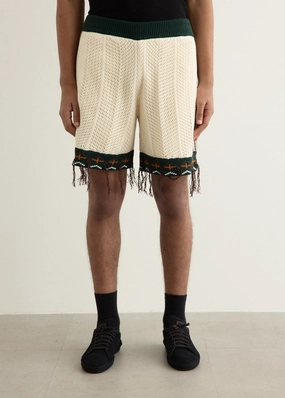 Sporty Edge Breezy Layer Fit x CLOT by Edison Chen Crochet Shorts