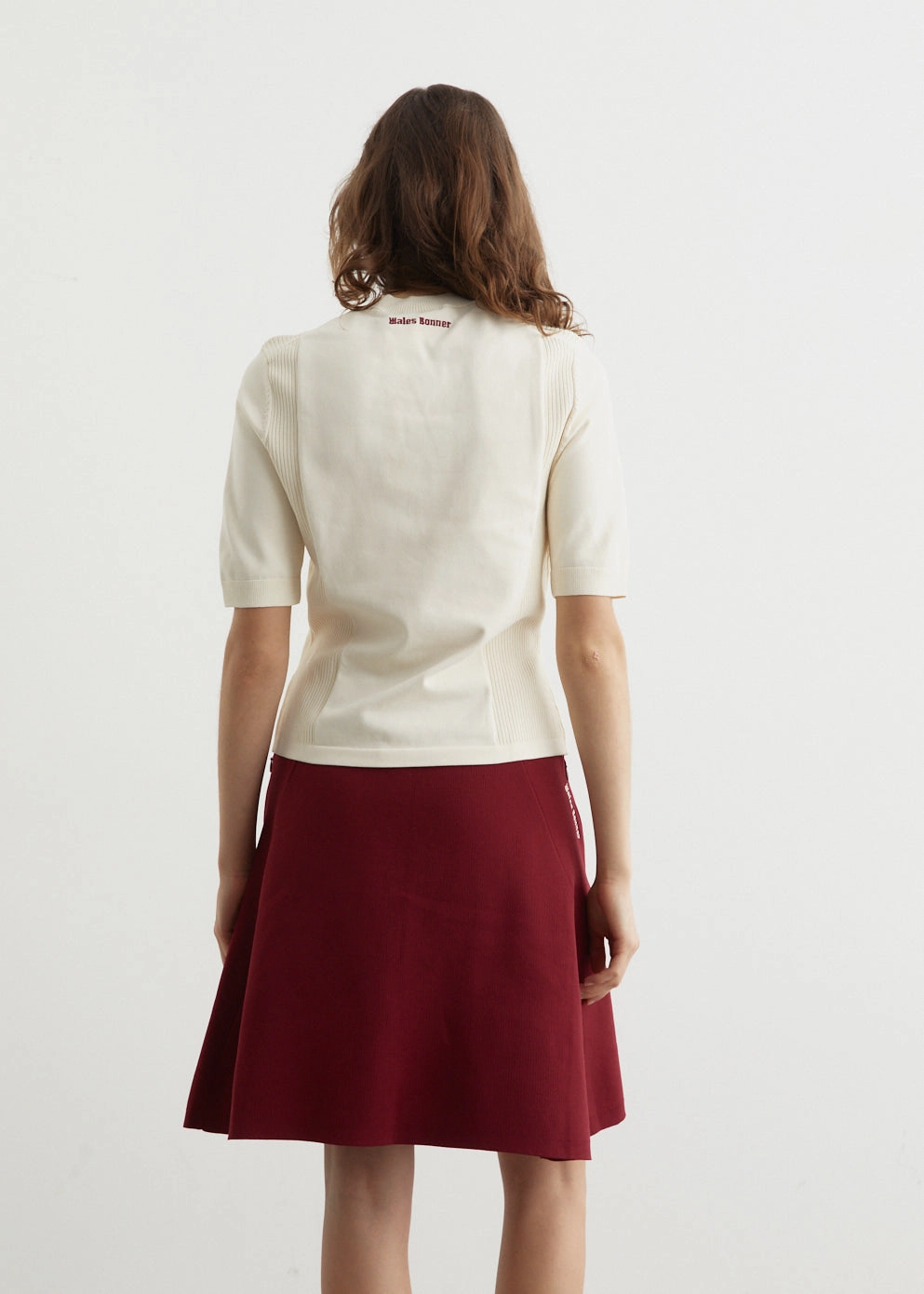 DropShoulderDesign x Wales Bonner Knit Short Sleeve Top