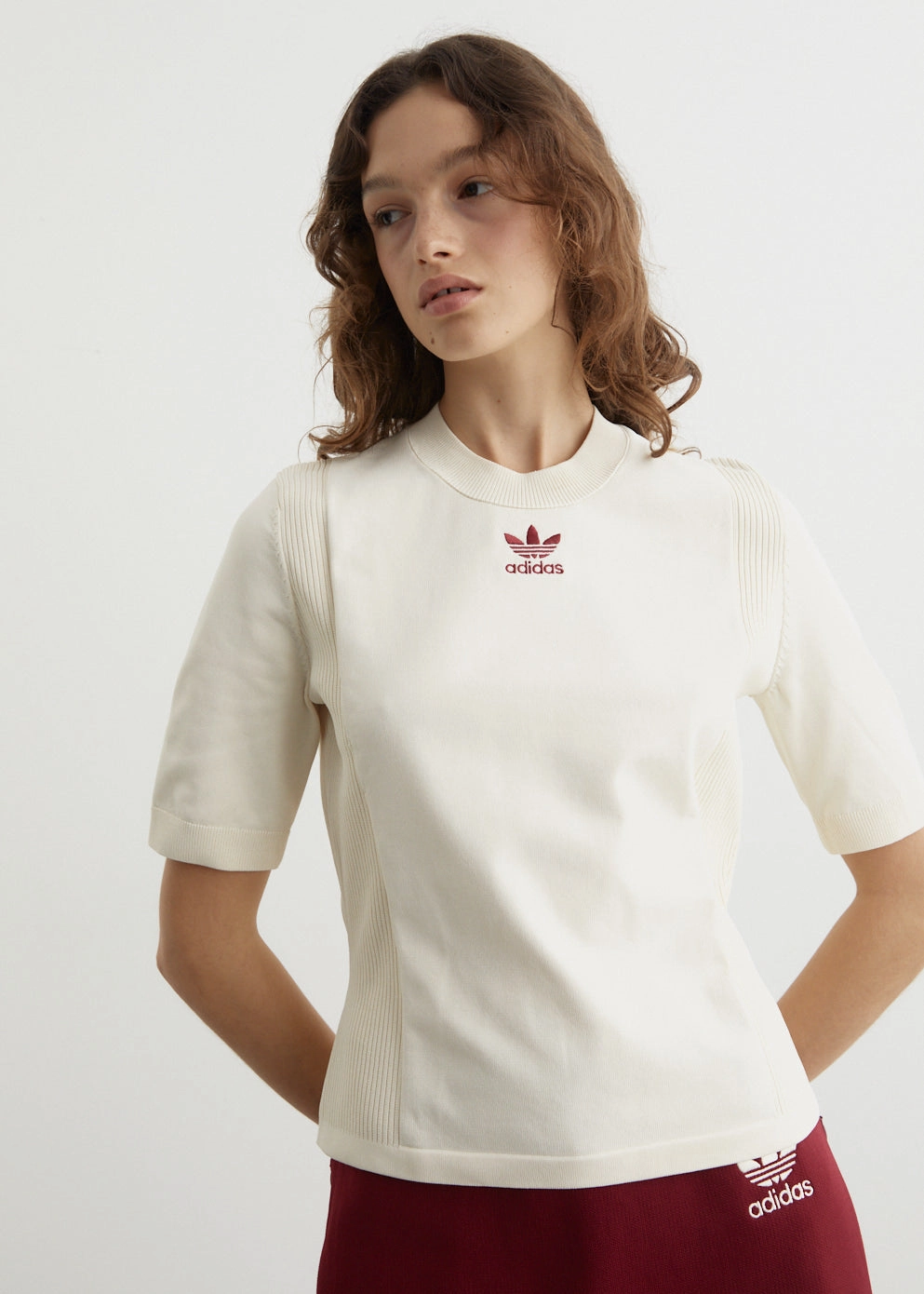 Casual All-Day Lightweight Comfort x Wales Bonner Knit Short Sleeve Top