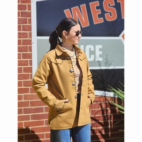 Cruel Denim Women's Buckstitch Jacket Transitional City Fit Noise Free Zippers