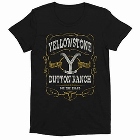 Hiking Gear Polished Placket Yellowstone Black Label Tee
