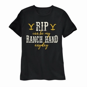 Yellowstone Rip Can Be My Ranch Hand Anyday Tee Breathable fabric Double Layered Hood Assembly
