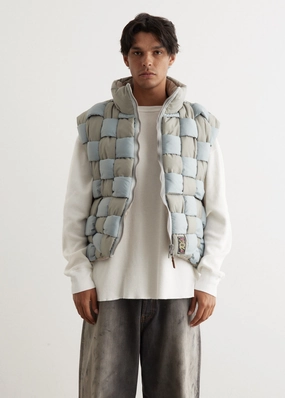 Ripstop Nylon KEEL-WEAVING Vest Occasion Lightweight Thermal Insulation