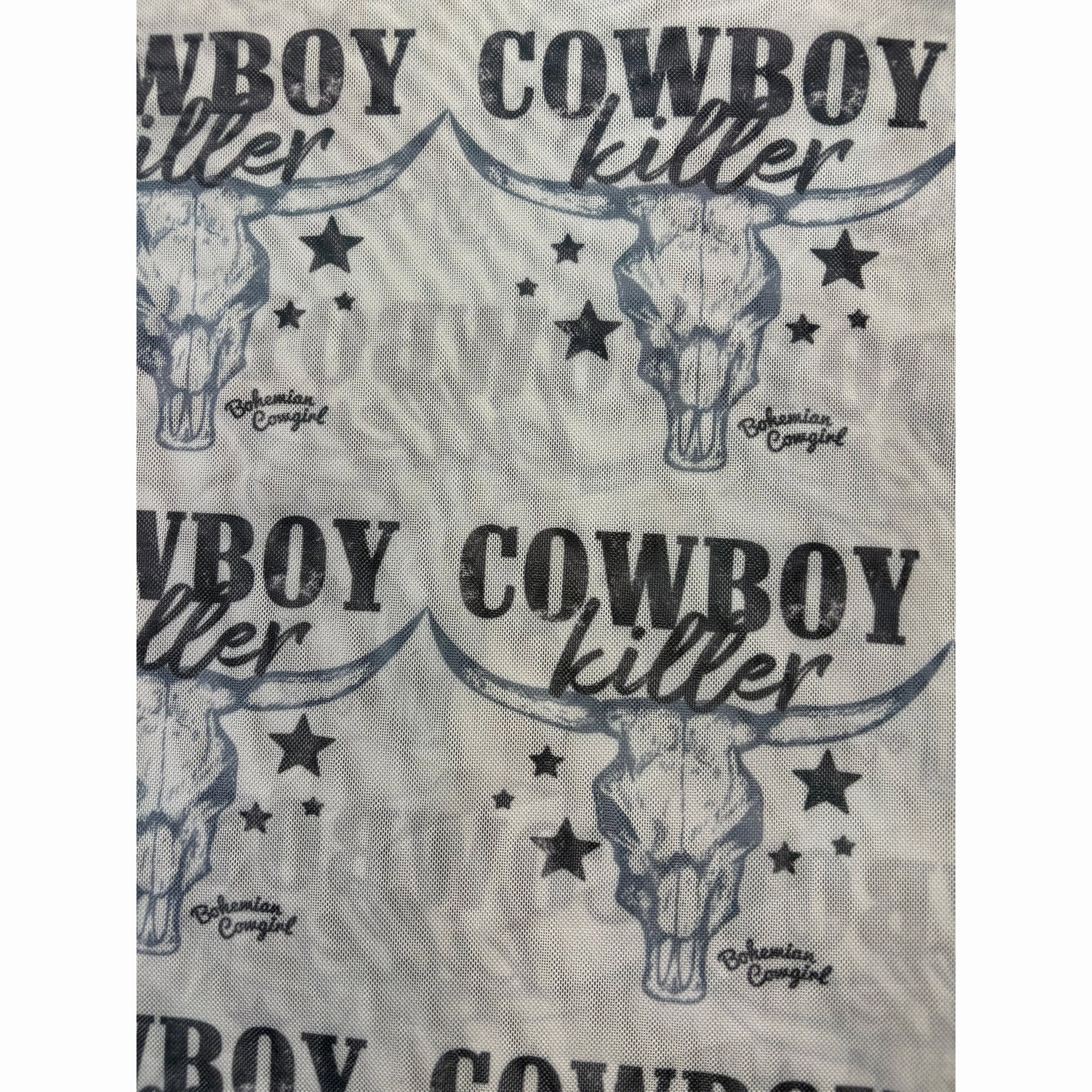 AbrasionResistant MeshLining Bohemian Cowgirl Ladies Cowboy Killer Mesh Long Sleeve