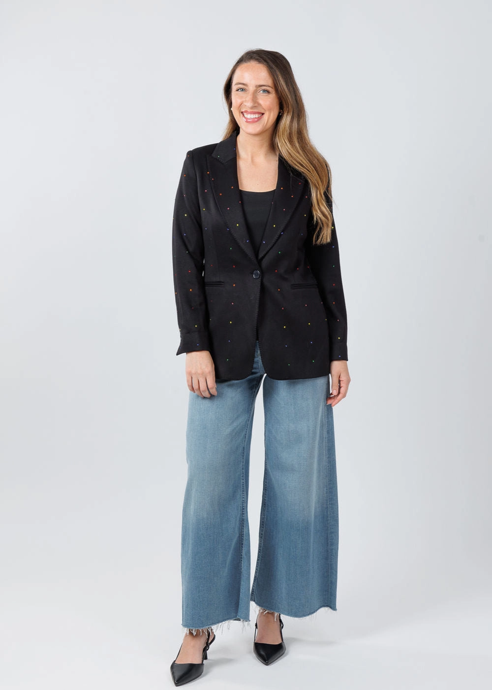 Zero Gravity Suspension Sophia Sparkles Blazer - Black GarmentWashedFinish