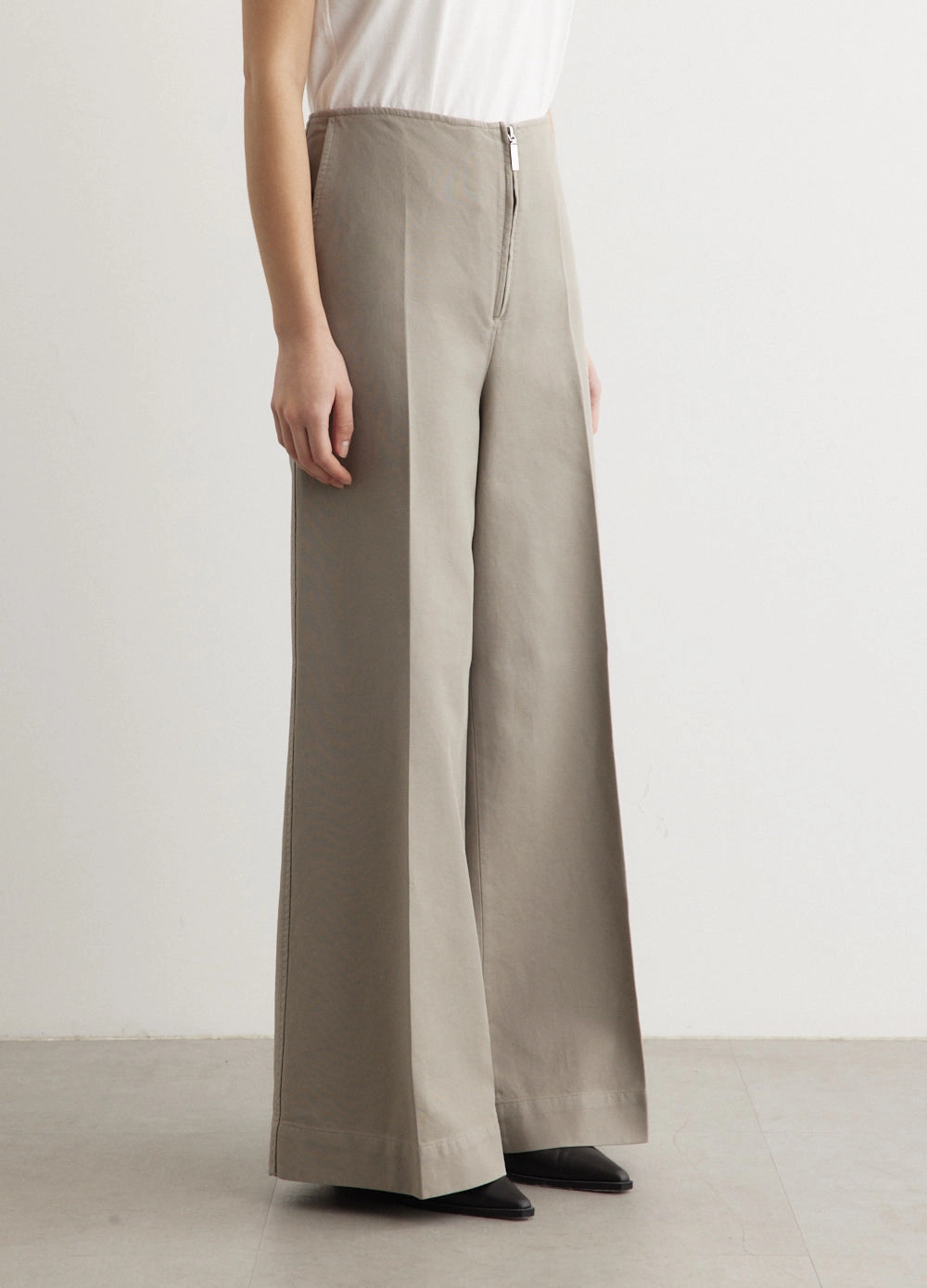 Flexibility Fit Zip Front Wide Trousers