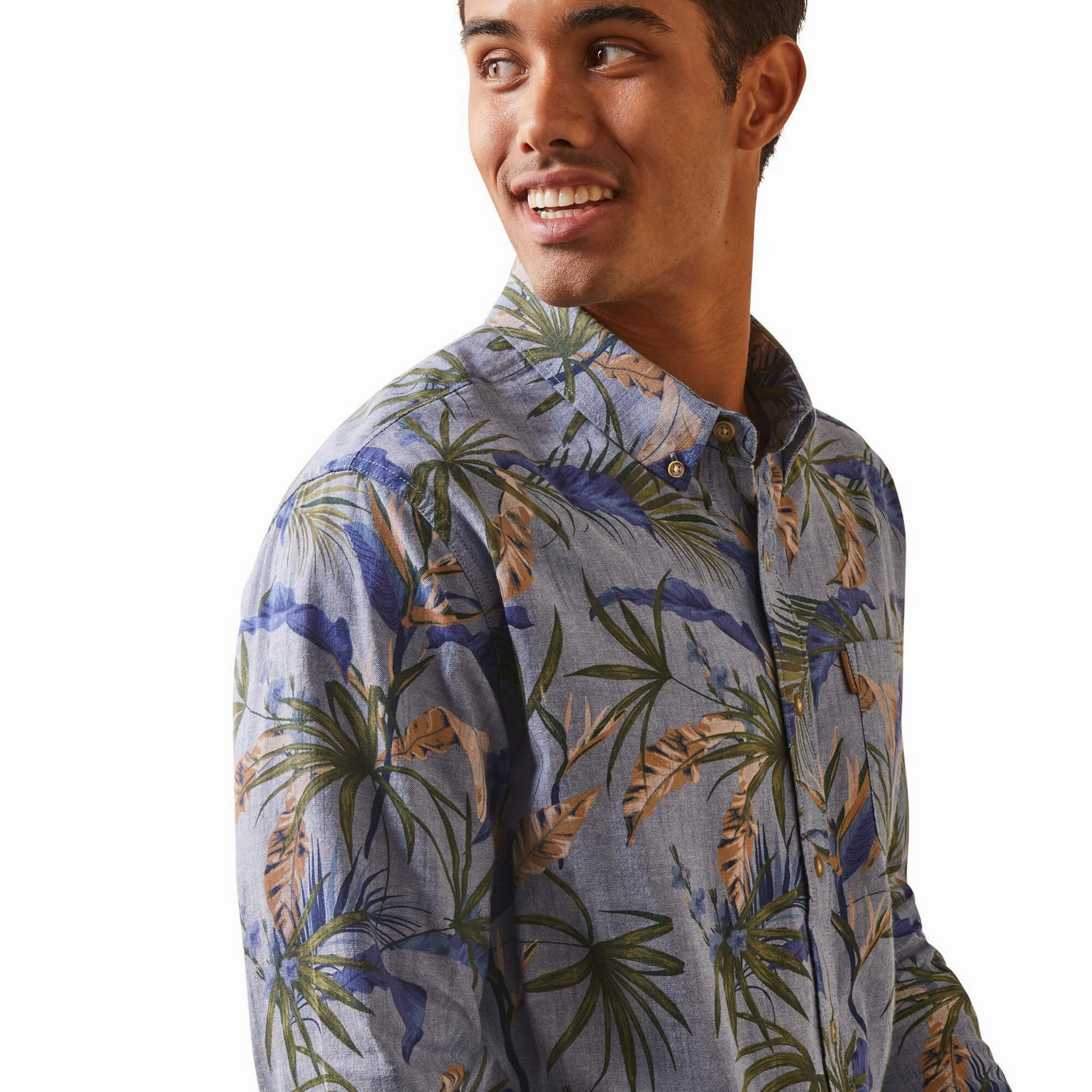 Regular Fit Casual Day Ariat Men's Paradise Palm Shirt